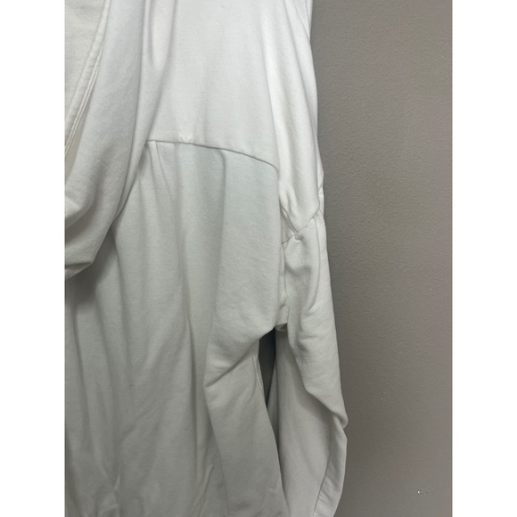 Grey State White V Neck Long Sleeve Drawstring Hem Hoodie Top Size 3XL - Picture 6 of 8